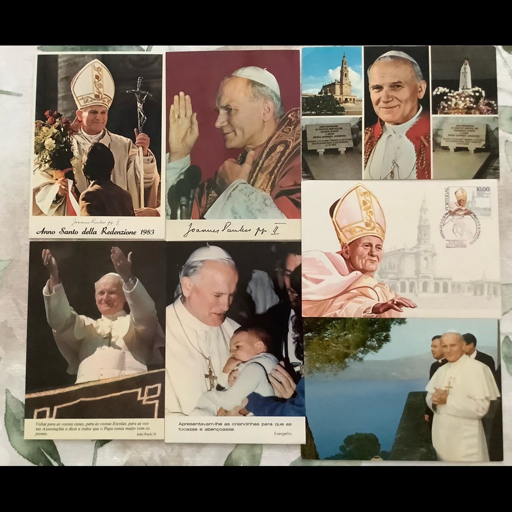 Pope John Paul II set of post cards